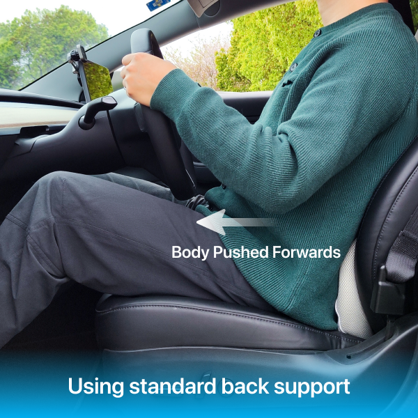 Back support store for driving